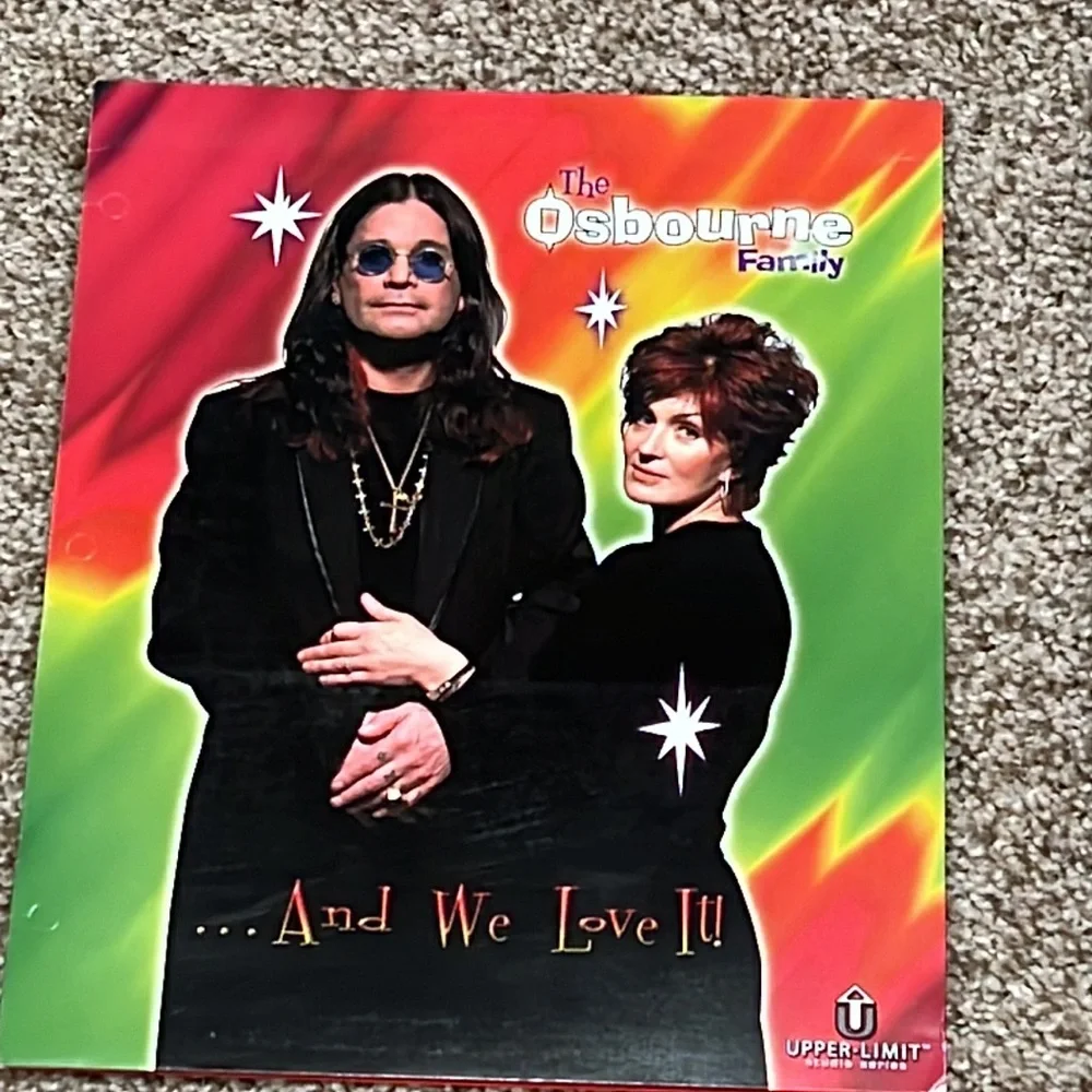 2 Ozbourne Family They Are All Crazy Vintage 2002 Notebook Binder Trapper Keeper